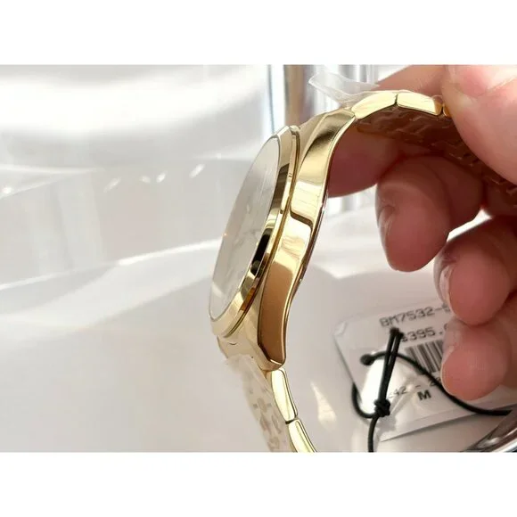 NEW Citizen Eco Drive Men's Peyten Champagne Dial Gold Band Watch BM752-54P 41mm - Picture 11 of 16